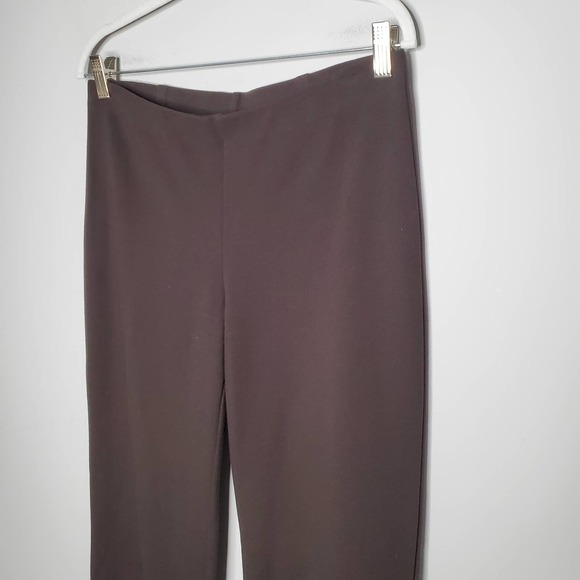 EILEEN FISHER Solid Brown Straight Leg Pull On Pants Sz Small S - Picture 4 of 9